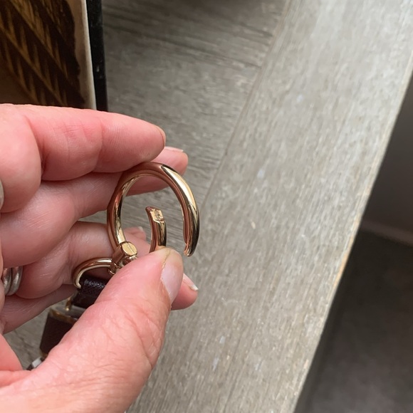 Henri Bendel Striped Leather  Bag/backpack tassle - Picture 4 of 5